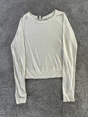 Pullover Vince Sweatert Xs de lino blanco para mujer * Foto 1 de 4