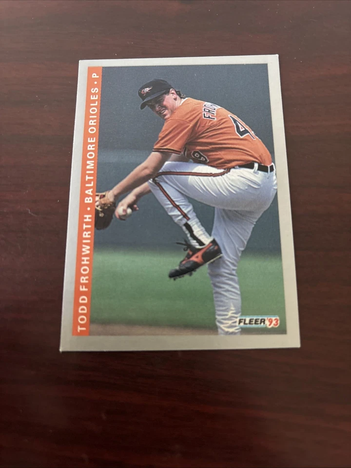 1993 Fleer - Todd Frohwirth #166 Baltimore Orioles - Image 1 of 1