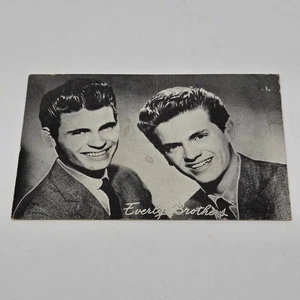1950s Everly Brothers Billboard Photo Card + Bio On Back - Picture 1 of 2