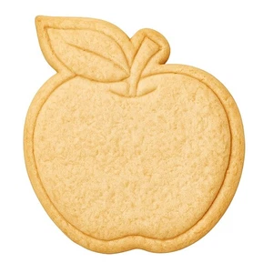 Apple Cookie Cutter & Stamp 4x3.5" for Baking Fondant Clay Embosser Gifts - Picture 1 of 6