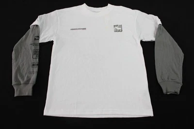 Abercrombie Kid's 2fer Long Sleeve Racetrack T-Shirt EH6 White Size 13/14 NWT - Image 1 of 3