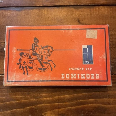 Vintage Hansen Double Six Dominoes Complete 28 Tiles Hong Kong #T 7514 - Image 1 of 4