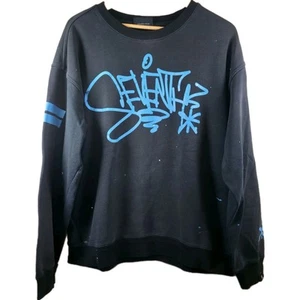 The Seventh Letter Eklipse Sweat Shirt- Black - Men Size Large - Picture 1 of 8
