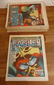 COMICS - Bundle Of X32 Assorted Issues Of Eagle British Comics From 1985 - Picture 1 of 3