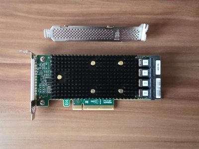Lenovo 430-16i / Broadcom LSI 9400-16i SATA/SAS HBA 12G IT-Mode + Kabel - Bild 1 von 4