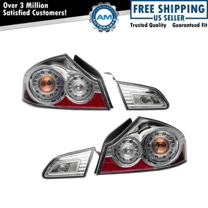 Rear Tail Lights Set Fits 11-12 INFINITI G25 07-08 G35 09-13 G37 15 Q40 - Picture 1 of 12