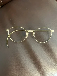Gafas con borde de alambre llenas de oro - Imagen 1 de 3