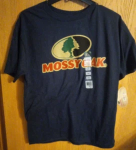 T-shirt manica corta con logo Mossy Oak taglia LRG NUOVA con etichette - Foto 1 di 6