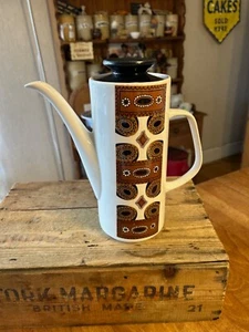 Vintage J & G Meakin Studio – Tall Maori Pattern Coffee Pot – Great! – - Picture 1 of 5