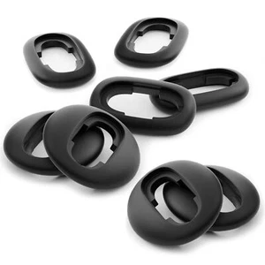 8 x Gommini Auricolari in Silicone per Samsung Galaxy Buds Live Cuffie Nero - Foto 1 di 5
