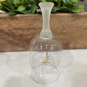 Copper Mountain Colorado Ski Souvenir Etched Glass Bell - Vintage- 1980s - Picture 1 of 8