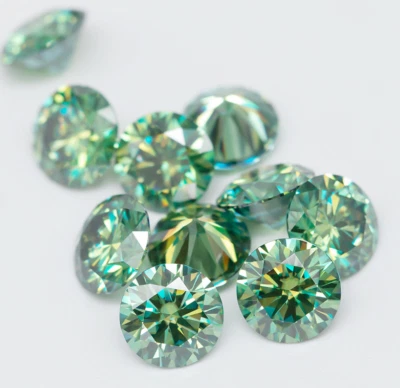 0.5-3 Carat Loose Moissanite Round Stones D Color VVS1 All Sizes GRA Certified - Image 1 of 4