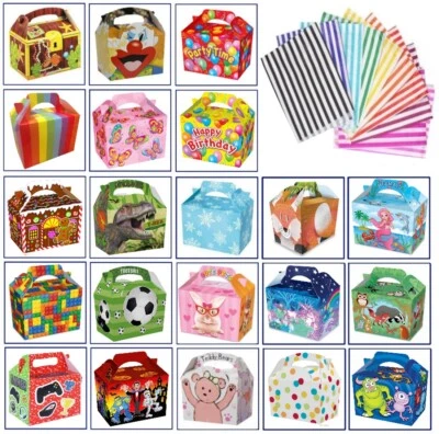 25 Party Boxes - Themed Character Loot Treat Gift Box - Plus 25 FREE Paper Bags - Image 1 of 3