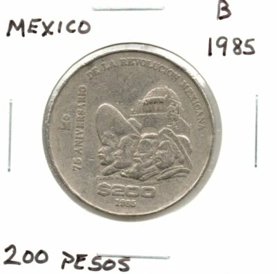 1985 Mexico 200 Pesos as pictured style B - Image 1 of 4