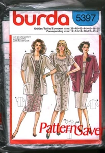 5397 Vintage Burda SEWING Pattern Misses Jacket Top Skirt 12 - 42 OOP Sew 1990s - Picture 1 of 1