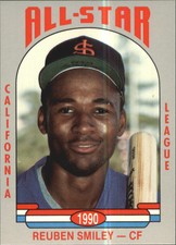 1990 California League All-Stars Cal League Cards #45 Reuben Smiley