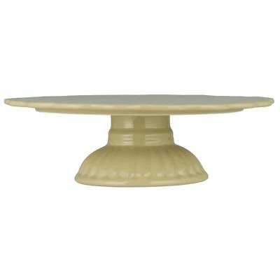 IB Laursen Cake Plate Mynte Wheat Straw Beige Ceramic Kitchen Plate Dishes - Image 1 of 4