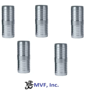 3/8" Hose Mender Zinc Plated Steel (For 3/8" ID Hose) Splicer (5-pack) SF038Mx5 - Image 1 of 4