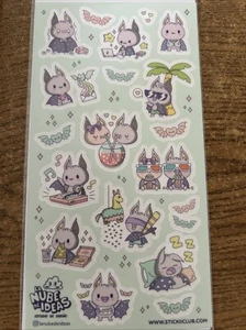Stickii Club Bats Stickers Sheet By La Nube De Ideas - Picture 1 of 1
