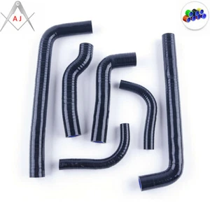 Kit de mangueras refrigerante de radiador de silicona negro para HONDA CR 250 1988 1989 1990 1991 - Imagen 1 de 8