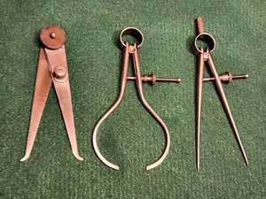 Vintage STARRETT & LUFKIN Rule Co.  caliper & divider set  -  4 inch - Picture 1 of 9