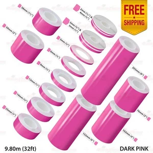 PinStriping Pin Stripe Adhesive Tape Body Styling Decal Vinyl Sticker DARK PINK - Picture 1 of 27