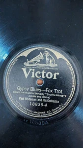 10" 78 rpm RECORD VICTOR 18839 PAUL WHITEMAN GYPSY BLUES / WHEN BUDDHA SMILES E- - Picture 1 of 4