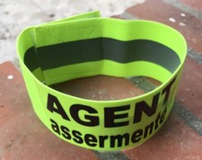 BRASSARD ELASTO Jaune Agent Assermenté