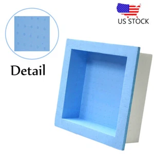 Fliesenfertig wasserdicht 15,75"" x 4"" vorgeformte quadratische Dusche Nische Shampoo Seife - Bild 1 von 9