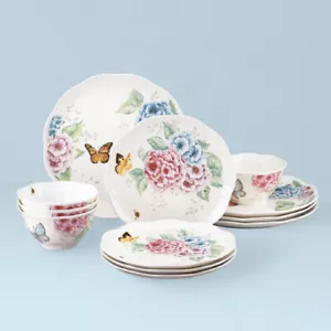 Lenox China HORTENSIA PRADO MARIPOSA - Juego de 12 piezas - (Servicio para cuatro) - Imagen 1 de 1