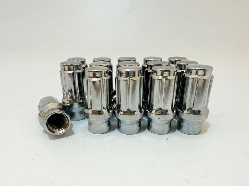 20Pc 7/16-20 Spline Extended Thread Lug Nuts For Chevy Caprice Impala El Camino - Image 1 of 4