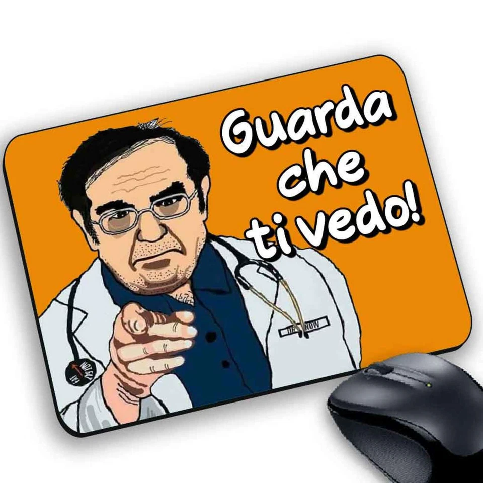 Tappetino Mouse pad dottor Nowzaradan guarda che ti vedo arancione - Immagine 1 di 1