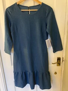 Avon Womens Dress Denim Stretch Small Blue - Picture 1 of 2