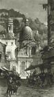 ITALY. Santa Maria in Portico, Naples 1877 old antique vintage print picture