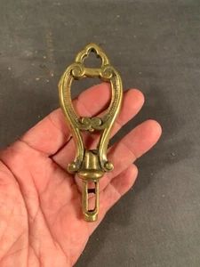 Vtg Cast Brass Art Deco Chain Connector LOOP for Ceiling Fixture 5" Tall - Picture 1 of 4