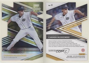 2020 Panini Elite Extra Edition Prime Numbers Gold Die-Cut /10 Carmen Mlodzinski