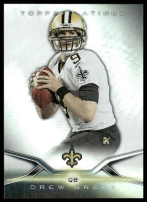 2014 Topps Platinum #18 Drew Brees New Orleans Saints - Image 1 of 2