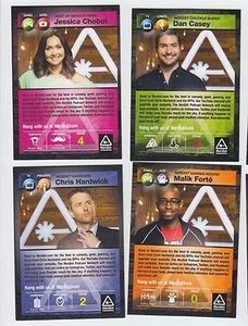 2015 SDCC WONDERCON NERDIST PROMO CARD SET OF 4 CHRIS HARDWICK CHOBOT FORTE - Picture 1 of 1