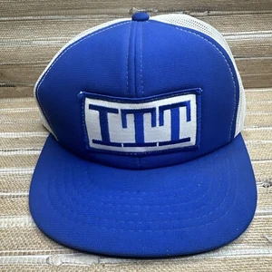 VTG ITT Telecommunications Big Patch Foam Mesh Snapback Baseball Cap Hat - Picture 1 of 9