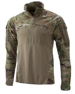 LARGE MASSIF ARMY OCP SCORPION ADVANCED COMBAT SHIRT FLAME RESISTANT 1/4 ZIPPER - Bild 1 von 13
