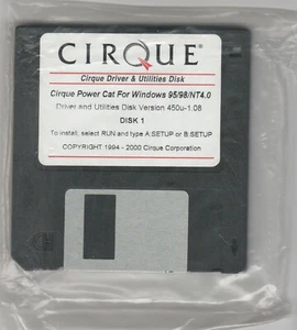 Cirque Driver & Utilities Disk Ver 450u1.08 for Win by Cirque ~ 3.5 disks 2000 - Picture 1 of 2