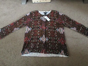 Neu mit Etikett Grace Elements Strickjacke Blumen Größe L Langarm - Bild 1 von 8