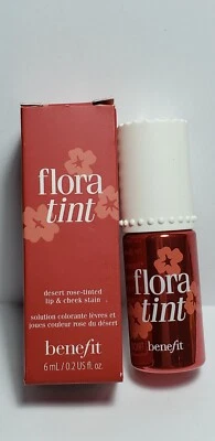 Benefit Cosmetics Lip & Cheek Stain Flora tint .2 oz Brand New In Box Free Ship - Image 1 of 4