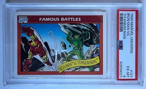 1990 MARVEL UNIVERSE #121 IRON MAN VS. TITANIUM MAN PSA 6 EX-MT - Picture 1 of 2