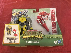 Transformers Rescue Bots Dinobot Adventures Bumblebee Figura Giocattolo per Bambini Età 3+ - Foto 1 di 3