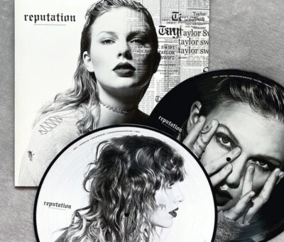 TAYLOR SWIFT REPUTATION 2x LP *LTD* PICTURE DISC VINYL 2017 BMR EU 1st PRESS New - Image 1 of 3
