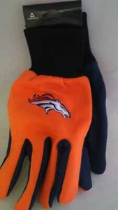 Denver Broncos NFL Team Utility Work Gloves - Adult One Size - Picture 1 of 2
