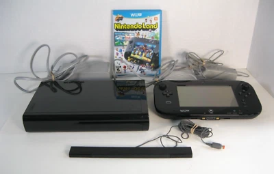 Wii U Bundle: Console, Game Pad, Adapters, Nintendoland Game, Sensor Bar, HDMI - Image 1 of 4