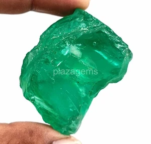 NATURAL CERTIFIED 400-500 CT TRANSPARENT ROUGH GREEN MOLDAVITE LOOSE GEMS 4OUI - Picture 1 of 8