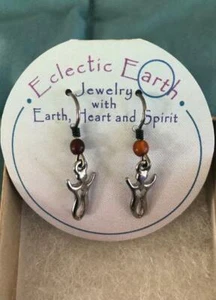 Earrings Eclectic Earth Handmade In the USA. metal / Crystal Design - New - Bild 1 von 2